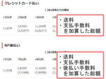 バイオフィニティ送料・手数料込みの価格